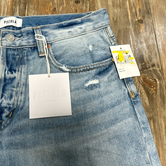 NWT PISTOLA DEVIN HIGH RISE MOM CUT OFF SHORTS WOMENS SIZE 27 - Picture 4 of 10